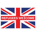 Refugees Welcome Union Flag  (M: 150 cm x 90 cm)