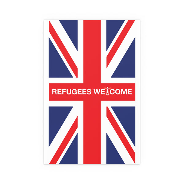 Refugees Welcome Union Jack Portrait and Landscape Poster