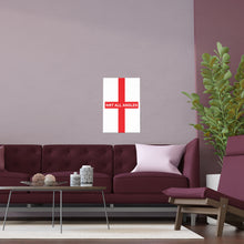 Not All Angles England Flag Portrait and Landscape Poster