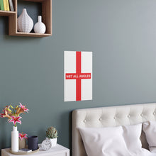 Not All Angles England Flag Portrait and Landscape Poster