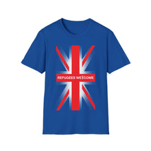 Refugees Welcome Union Flag Black/Red/Green/Blue T-Shirt