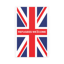 Refugees Welcome Union Jack Portrait and Landscape Poster