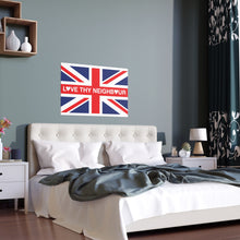 Love Thy Neighbour Union Jack Portrait and Landscape Poster