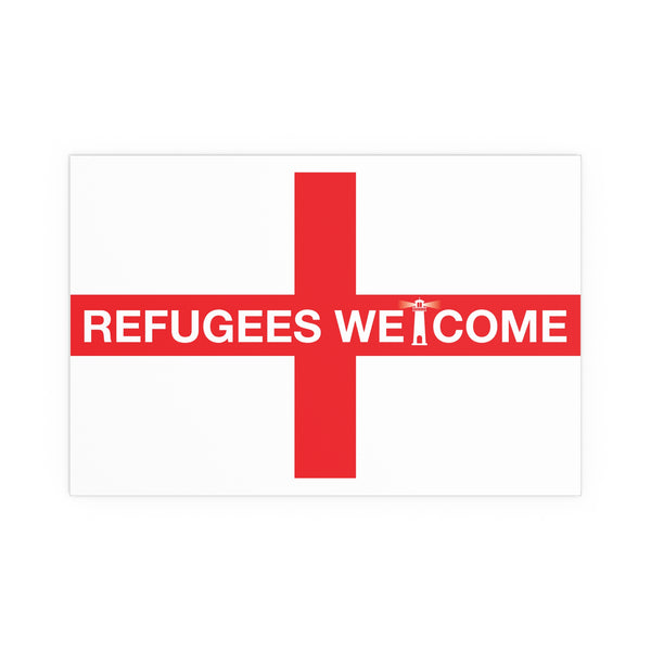 Refugees Welcome England Portrait and Landscape Poster