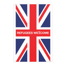Refugees Welcome Union Jack Portrait and Landscape Poster