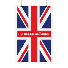 Refugees Welcome Union Jack Poster