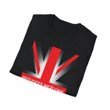 Refugees Welcome Union Flag Black/Red/Green/Blue T-Shirt