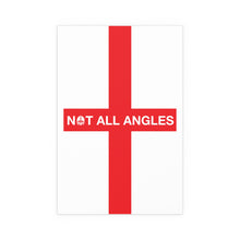 Not All Angles England Flag Portrait and Landscape Poster