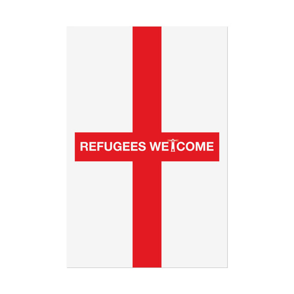 Refugees Welcome England Poster