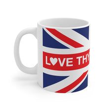 Love Thy Neighbour Union Jack Flag Mug