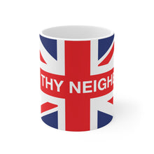 Love Thy Neighbour Union Jack Flag Mug