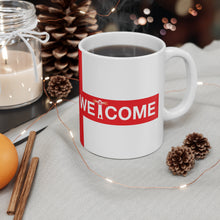 Refugees Welcome England Flag Mug
