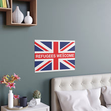 Refugees Welcome Union Jack Portrait and Landscape Poster