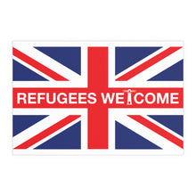 Refugees Welcome Union Jack Portrait and Landscape Poster