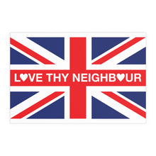 Love Thy Neighbour Union Jack Portrait and Landscape Poster