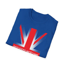 Refugees Welcome Union Flag Black/Red/Green/Blue T-Shirt