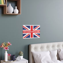 Refugees Welcome Union Jack Portrait and Landscape Poster