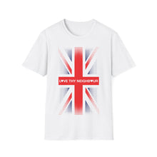 Love thy Neighbour Union Flag White T-Shirt