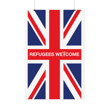 Refugees Welcome Union Jack Poster